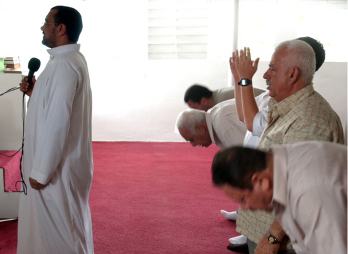 Muslims praying in Puerto Rico. AP Photo/Tomas van Houtryve