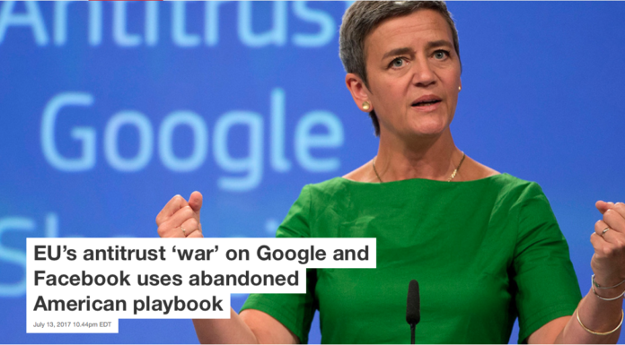EU’s antitrust ‘war’ on Google and Facebook uses abandoned American playbook