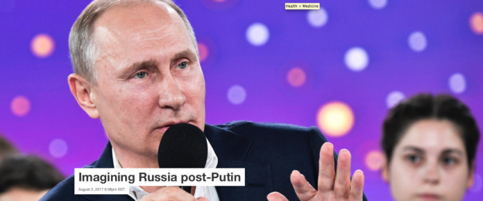 Russian President Vladimir Putin speaks to the students on July 21, 2017. Alexei Nikolsky/via AP