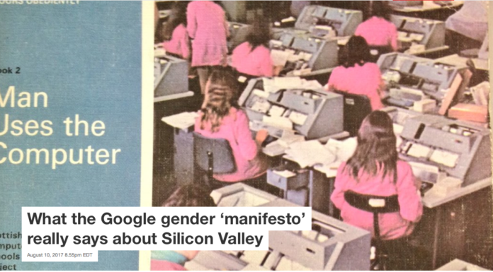 What the Google gender ‘manifesto’ really says about Silicon Valley
