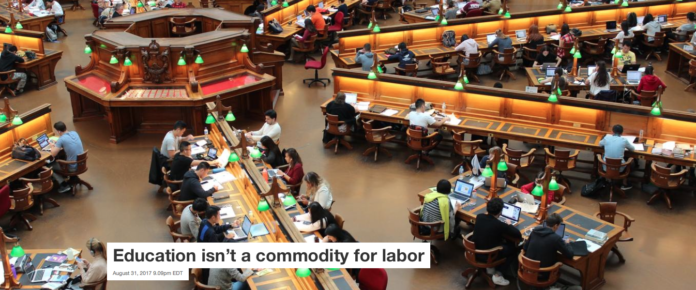 Education should amount to much more than churning out a workforce. Andrew Tan, CC BY