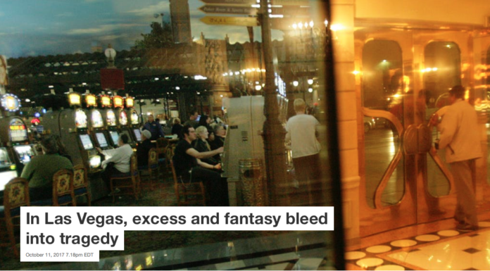 In Las Vegas, excess and fantasy bleed into tragedy