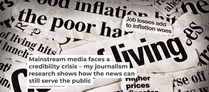 Mainstream media faces a credibility crisis – my journalism research ...