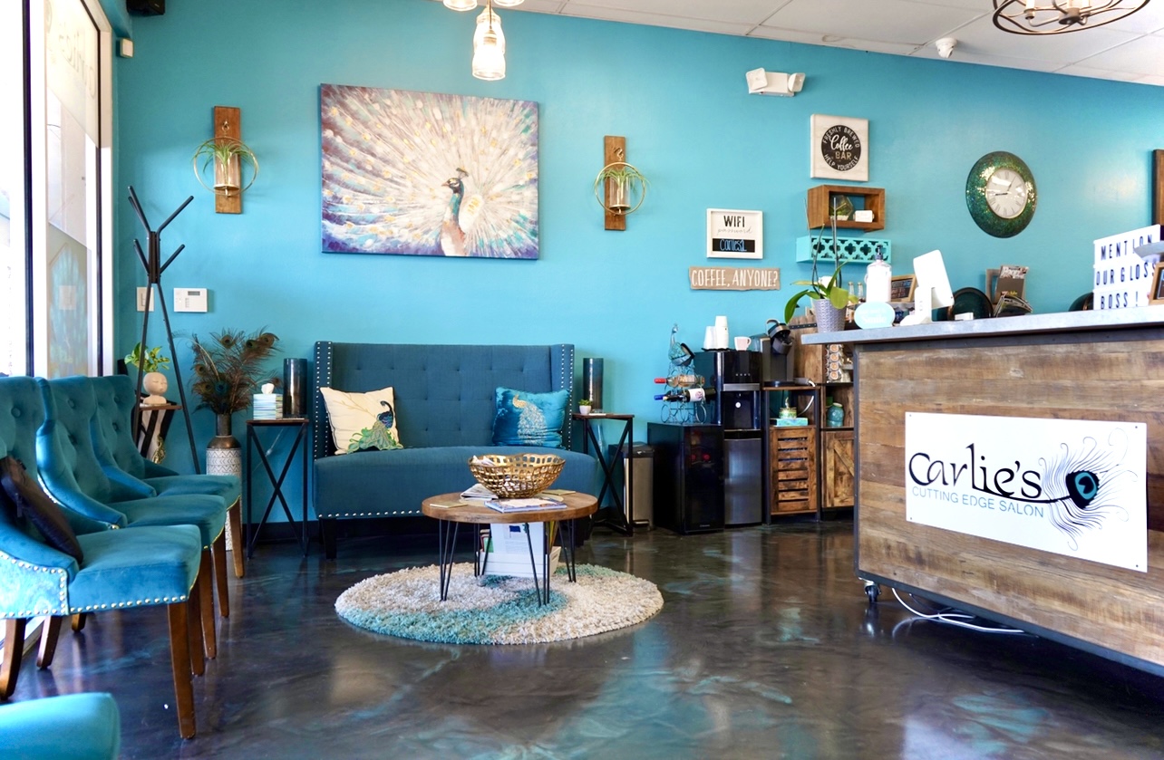 Carlie's with its Peacock theme, is the Best Salon in Port Charlotte