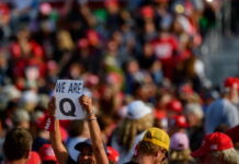 How the QAnon movement entered mainstream politics – and why the silence on Epstein files matters QAnon supporters wait for Donald Trump to speak at a campaign rally at Atlantic Aviation on September 22, 2020, in Moon Township, Pennsylvania. eff Swensen/Getty Images