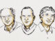 This illustration shows, from left to right: John Clarke, Michel Devoret and John Martinis. Niklas Elmehed © Nobel Prize Outreach, CC BY-NC