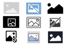 Why two tiny mountain peaks became one of the internet’s most famous images The icon has various iterations, but all convey the same meaning: an image should be here. Christopher Schaberg, CC BY-SA