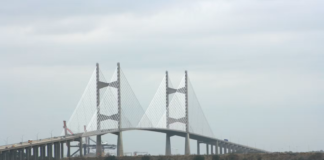 The Dames Point Bridge spans a river in Jacksonville, Fla. Jonathan Zander/Wikimedia Commons, CC BY